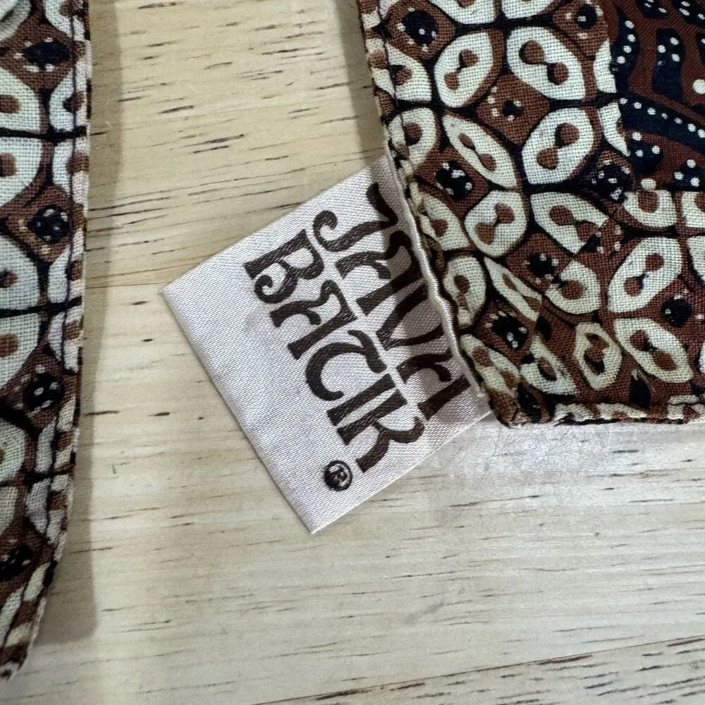 Java Batik Parang Patchwork Indonesia Table Placemats Reversible Lot of 4 RARE